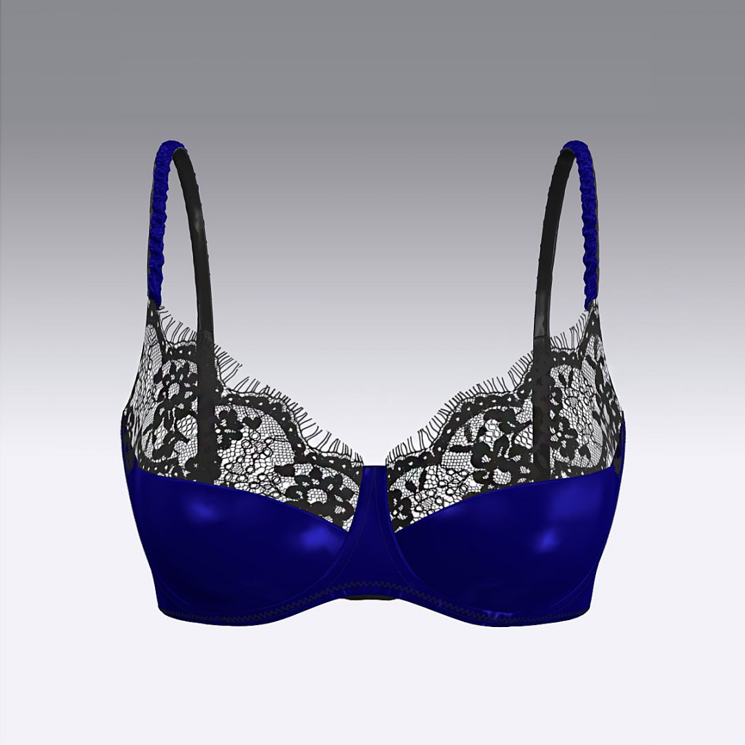 Бюстгальтер из шелка и кружева 2941.12 ARDI синий