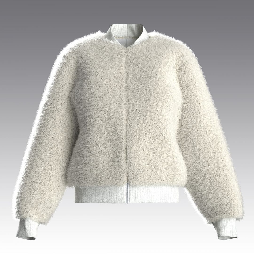 Бомбер из шерстяного меха 2897.43 ARDI молочный
