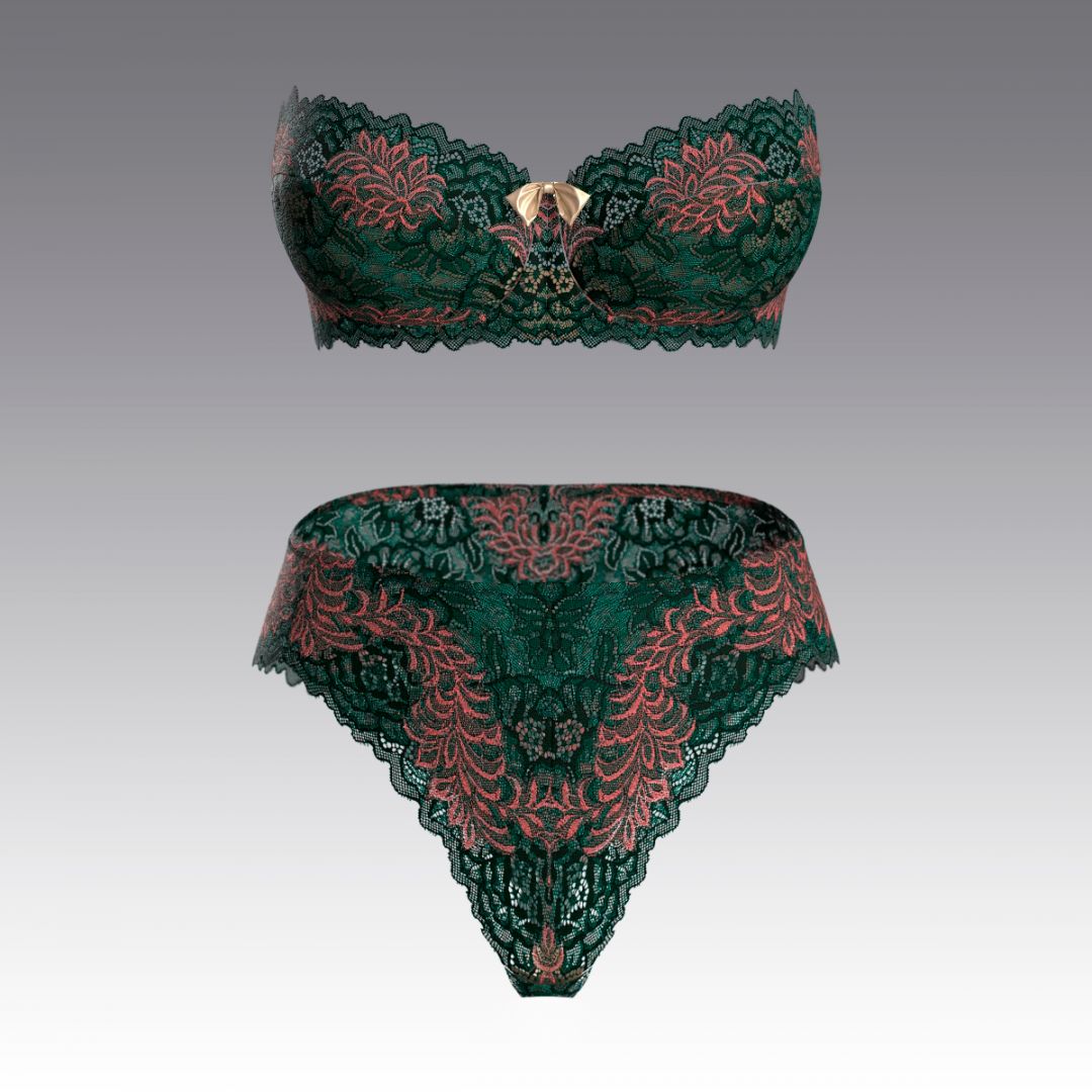 Комплект из кружева 4095.18.21 ARDI зеленый