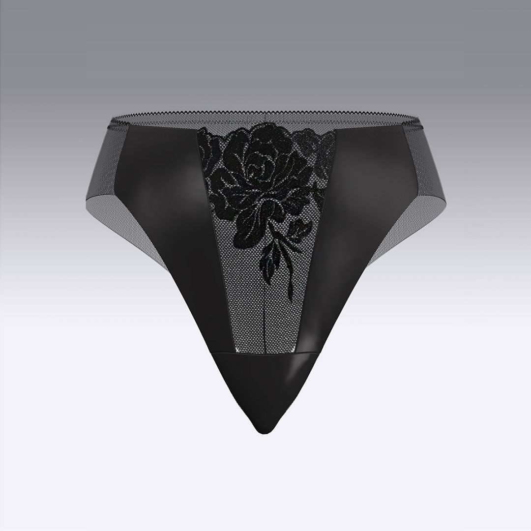 Высокие бразилиано из кружева R2926.21 ARDI черный