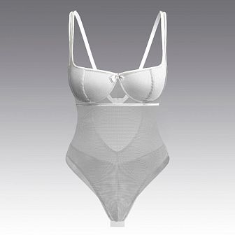 Базовое боди из сетки, белый 4008.33 ARDI белый