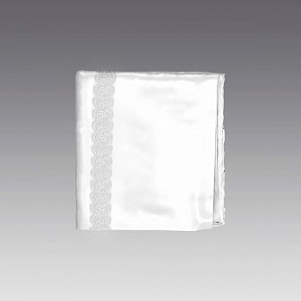 Простыня из шелка с кружевом 5005.06 ARDI белый