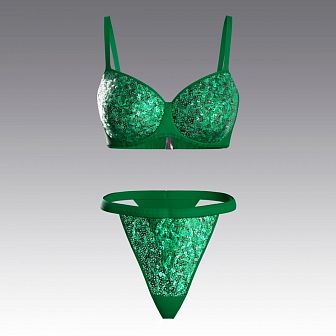 Купальник с пайетками 3037.12.20 ARDI зеленый