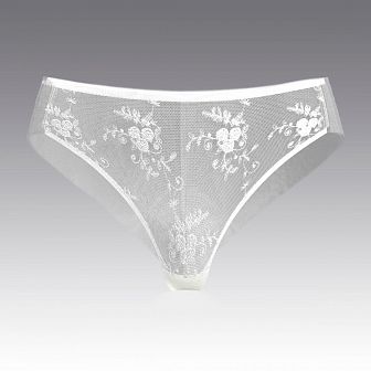 Трусы-слипы из тюля с вышивкой 4065.23 ARDI белый