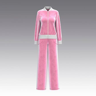 Костюм из бархата в стиле Barbie 2953.45.58 ARDI розовый