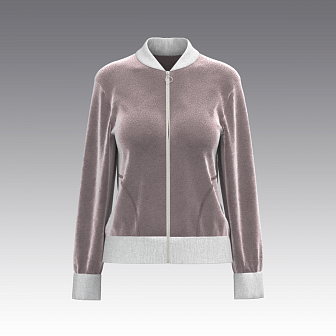 Бомбер из бархата 2972.45 ARDI капучино