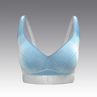 Топ из бархата 2974.13 ARDI серо-голубой