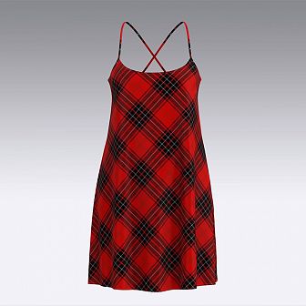 Платье-сорочка из фланели ARDI красный