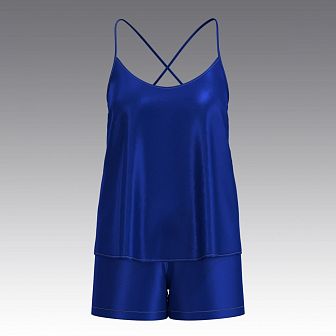 Шелковый комплект топ и шорты 2059.40.56.9 ARDI синий