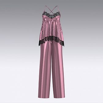 Пижама из шелка и кружева 2943.52 ARDI пион