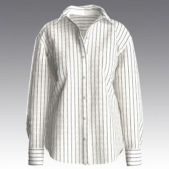 Рубашка из вареного хлопка креш 4026.52 ARDI молочный