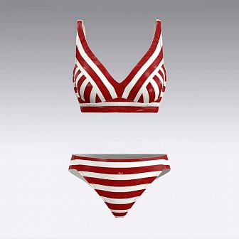 Купальник раздельный в полоску 3032.13.28 ARDI красный