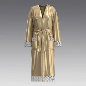 Халат из шелка и кружева 5008.49 ARDI янтарь