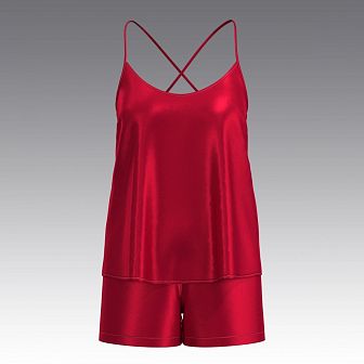 Шелковый комплект топ и шорты 2059.40.56.6 ARDI красный