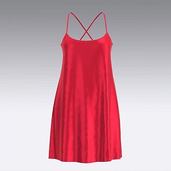 Платье-комбинация из шелка 2059.43.6  красный
