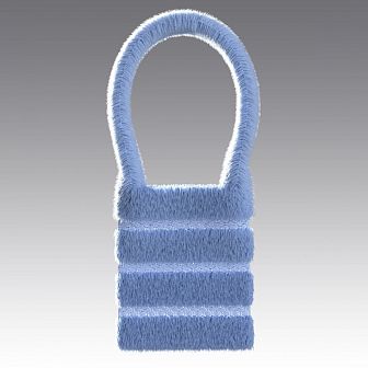 Сумка-шоппер из шерстяного меха и кроше 4030.60 ARDI джинс