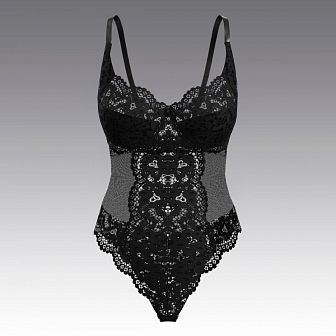 Боди с кружевом 4004.36 ARDI черный