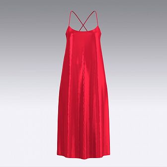 Платье-комбинация из шелка 2059.44.6  красный