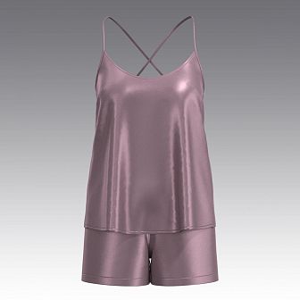 Шелковый комплект топ и шорты 2059.40.56.7 ARDI пион