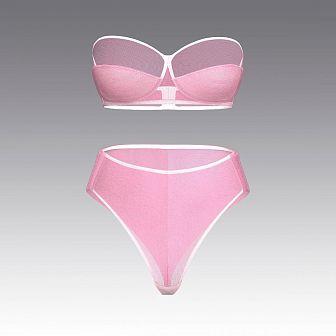 Комплект из тюля 2957.18.21 ARDI бледно-розовый